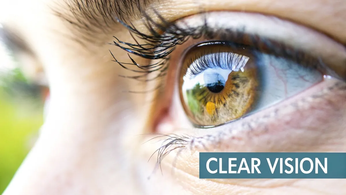 An eye receiving a close-up examination